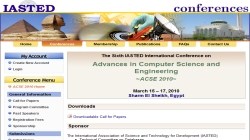 The Sixth IASTED International Conference on Advances in Computer Science and Engineering ~ACSE 2010~