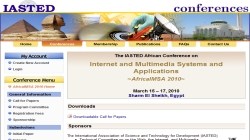 The IASTED African Conference on Internet and Multimedia Systems and Applications ~AfricaIMSA 2010~
