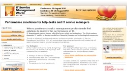IT Service Management World Africa 2010