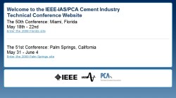 2010 IEEE-IAS/PCA Cement Industry Conference