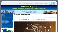 2010 IEEE Region 5 Annual Business Meeting and Student Contests