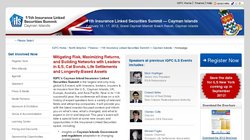 11th Insurance Linked Securities Summit - Cayman Islands 2012