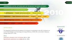 IFAC Conference on Control Methodologies and Technology for Energy Efficiency