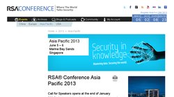 RSA Conference Asia Pacific 2013 RSA Conference Asia Pacific 2013