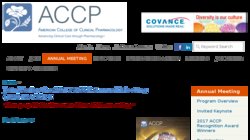 41th Annual Meeting of the American College of Clinical Pharmacology (ACCP) 2012