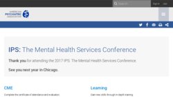 2012 American Psychiatric Association Institute on Psychiatric Services (IPS) 2012 American Psychiatric Association Institute on Psychiatric Services (IPS)