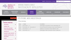 66th Annual Meeting of the American Epilepsy Society (AES 2012)