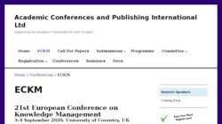 13th European Conference on Knowledge Management - ECKM 2012