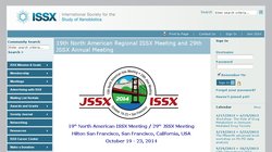 19th North American ISSX Meeting and 29th JSSX Meeting 2014 19th North American ISSX Meeting and 29th JSSX Meeting 2014