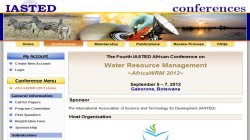 The Fource IASTED African Conference on Water Resource Management  (AfricaWRM 2012)