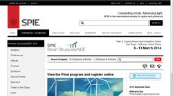 SPIE Smart Structures and Materials & Nondestructive Evaluation and Health Monitoring 2012