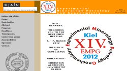 14th International Conference on Experimental Mineralogy, Petrology and Geochemistry - EMPG 2012