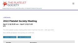 Platelets 2012 International Symposium Platelets 2012 International Symposium