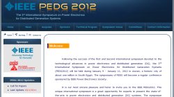 3rd IEEE International Symposium on Power Electronics for Distributed Generation Systems (PEDG 2012) 3rd IEEE International Symposium on Power Electronics for Distributed Generation Systems (PEDG 2012)