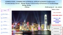 Computing, Communications and Applications Conference (ComComAp 2012 )