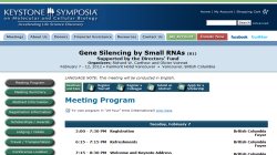 Gene Silencing by Small RNAs (B1) 2012