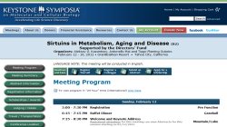 Sirtuins in Metabolism, Aging and Disease (B2) 2012 Sirtuins in Metabolism, Aging and Disease (B2) 2012