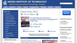 Forest Fires 2012 - 3rd International Conference on Modelling, Monitoring and Management of Forest Fires Forest Fires 2012 - 3rd International Conference on Modelling, Monitoring and Management of Forest Fires