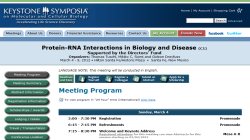 Protein-RNA Interactions in Biology and Disease (C1) 2012