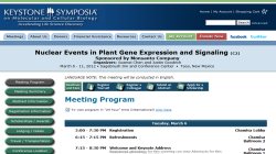 Nuclear Events in Plant Gene Expression and Signaling (C2) 2012