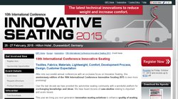 7th International Conference Innovative Seating 2012 7th International Conference Innovative Seating 2012
