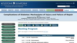 Complications of Diabetes: Mechanisms of Injury and Failure of Repair (C5) 2012 Complications of Diabetes: Mechanisms of Injury and Failure of Repair (C5) 2012