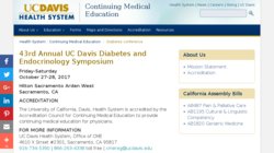 38th Annual UC Davis Diabetes and Endocrinology Symposium 2012 38th Annual UC Davis Diabetes and Endocrinology Symposium 2012