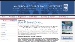 China IP Counsel Forum 2012