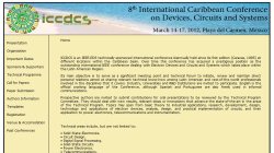 8th  International Caribbean Conference on Devices, Circuits and Systems (ICCDCS 2012)
