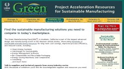 Green Manufacturing Expo Anaheim 2012 Green Manufacturing Expo Anaheim 2012