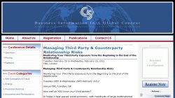 Managing Third Party & Counterparty Relationship Risks 2012 Managing Third Party & Counterparty Relationship Risks 2012