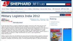 Military Logistics India 2012 Military Logistics India 2012