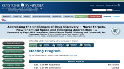 Addressing the Challenges of Drug Discovery - Novel Targets, New Chemical Space and Emerging Approaches (F1) 2012