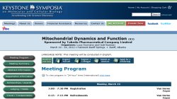 Mitochondrial Dynamics and Function (X3) 2012