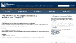 The 2010 Grants Management Training