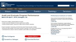 Audit and Evaluate Program Performance