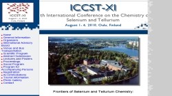 11th International Conference on the Chemistry of Selenium and Tellurium