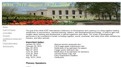 2010 IEEE 9th International Conference on Development and Learning (ICDL 2010)
