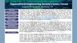 Aquaculture Engineering Societys Issues Forum