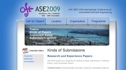 25th IEEE/ACM  International Conference on Automated Software Engineering (ASE 2010)