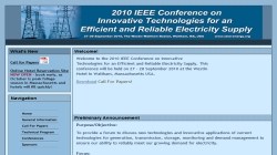 IEEE Conference on Innovative Technologies for an Efficient and Reliable Electricity Supply 2010