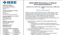 IEEE Workshop On Signal Processing Systems (SiPS 2010)