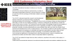 IEEE International Carnahan Conference on Security Technology (ICCST 2010)
