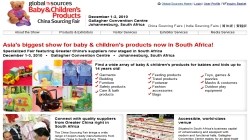 China Sourcing Fair: Baby & Children`s Products  Johannesburg 2010