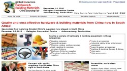 China Sourcing Fair: Hardware & Building Materials Johannesburg 2010