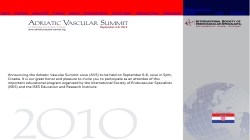 Adriatic Vascular Summit  2010