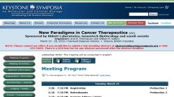 New Paradigms in Cancer Therapeutics (Z1) 2010