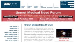 Unmet Medical Need Forum 2012 Unmet Medical Need Forum 2012