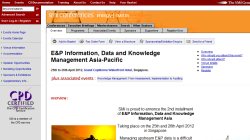 E&P Information, Data and Knowledge Management Asia-Pacific 2012 E&P Information, Data and Knowledge Management Asia-Pacific 2012