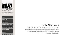 7 W New York Gift & Home Textiles Market Week® 2013 7 W New York Gift & Home Textiles Market Week® 2013